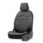 Otom INS-3502 Καλύμματα Αυτοκινήτου Inspire Design Full Δερματίνη - Μαύρο Με Γκρι Ραφή (11 Τεμάχια)