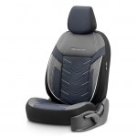 Otom RFL-2604 Καλύμματα Αυτοκινήτου Reflective Design Jacquard / Rachel / Δερματίνη - Μαύρο Με Μπλε Ραφή (11 Τεμάχια)
