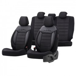 Otom Καλύμματα Αυτοκινήτου Comfortline Design Universal Σετ Εμπρός / Πίσω Μαύρο CMF-209 11 Τεμάχια