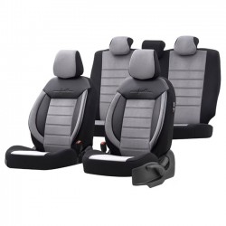 Otom Καλύμματα Αυτοκινήτου Comfortline Design Universal Σετ Μαύρο - Γκρι CMF-206 11 Τεμάχια