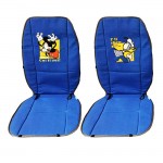 Auto Gs Πλατοκαθίσματα Αυτοκινήτου Διπλής Όψης (Mickey Mouse / Donald Duck) Μπλε - Γκρι 2 Τεμάχια