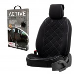 Otom ACTP-101 Πλατοκάθισμα Aυτοκινήτου Active Pro Ύφασμα Τύπου Lacoste Ανάγλυφο Μαύρο (1 Τεμάχιο)