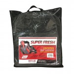 Auto Gs Πλατοκαθίσματα Αυτοκινήτου Πετσετέ Super Fresh Γκρι 2 Τεμάχια