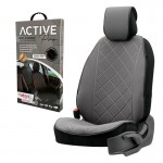 Otom ACTP-102 Πλατοκάθισμα Aυτοκινήτου Active Pro Ύφασμα Τύπου Lacoste Ανάγλυφο Γκρι (1 Τεμάχιο)
