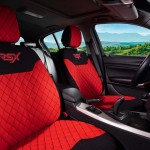 Otom RSX Sport Ημικάλυμμα Καθίσματος Αυτοκινήτου Ύφασμα Κεντητό Καπιτονέ Κόκκινο - Μαύρο RSXL-104 (2 Τεμάχια)