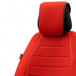 Otom ACTL-104 Πλατοκάθισμα Aυτοκινήτου Active Line Ύφασμα Τύπου Lacoste Ανάγλυφο Κόκκινο (1 Τεμάχιο)