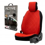 Otom ACTP-104 Πλατοκάθισμα Aυτοκινήτου Active Pro Ύφασμα Τύπου Lacoste Ανάγλυφο Κόκκινο (1 Τεμάχιο)