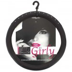 Auto Gs Κάλυμμα Tιμονιού Αυτοκινήτου Girly Black Diamonds Μαύρο Με Στρας Medium 37-39cm 1 Τεμάχιο