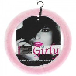 Auto Gs Κάλυμμα Tιμονιού Αυτοκινήτου Χνουδωτό Girly Pinky 2505059 Ροζ Medium 37-39CM 1 Τεμάχιο