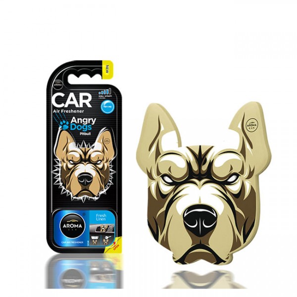 Auto Gs Αρωματικό Αυτοκινήτου Κρεμαστό Aroma Angry Dogs Pitbull Fresh Linen Auto Gs Αρωματικό Αυτοκινήτου Κρεμαστό Aroma Angry Dogs Pitbull Fresh Linen