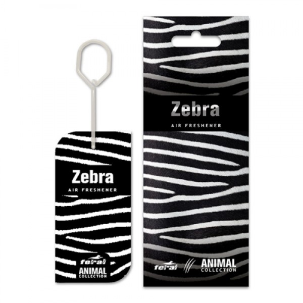 Feral Αρωματικό Αυτοκινήτου Κρεμαστό Animal Collection Zebra 1 Τεμάχιο