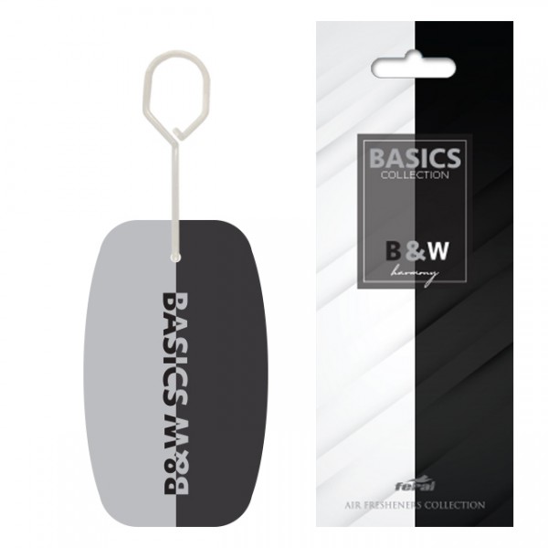 Feral Αρωματικό Αυτοκινήτου Κρεμαστό Basics Collection Black & White Harmony 1 Τεμάχιο