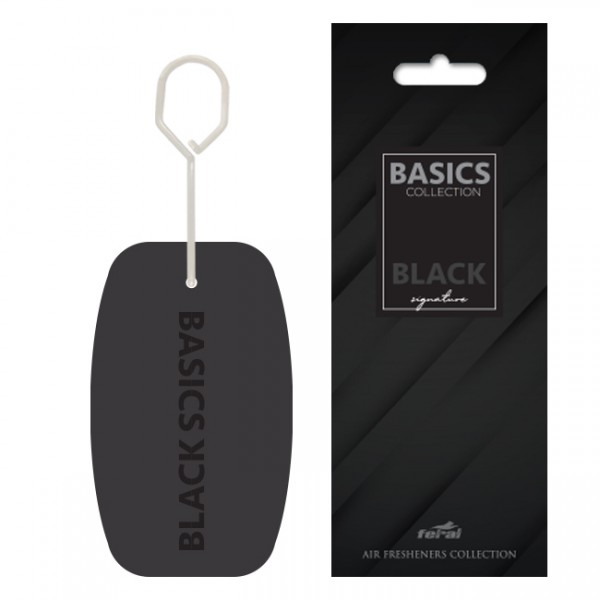 Feral Αρωματικό Αυτοκινήτου Κρεμαστό Basics Collection Black Signature 1 Τεμάχιο