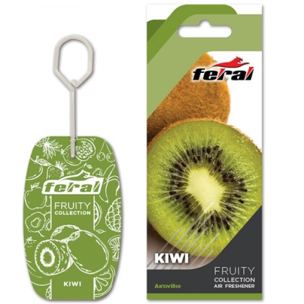 Feral Αρωματικό Αυτοκινήτου Κρεμαστό Fruity Collection Kiwi 1 Τεμάχιο