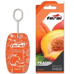 Feral Αρωματικό Αυτοκινήτου Κρεμαστό Fruity Collection Peach 1 Τεμάχιο