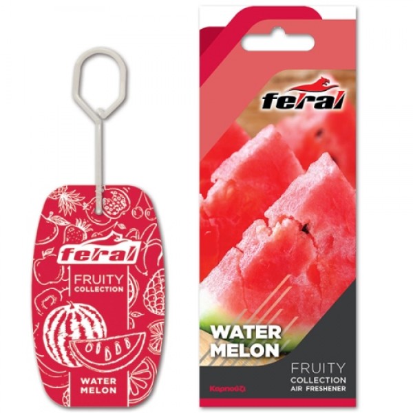 Feral Αρωματικό Αυτοκινήτου Κρεμαστό Fruity Collection Watermelon 1 Τεμάχιο