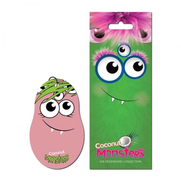 Feral Αρωματικό Αυτοκινήτου Κρεμαστό Monsters Collection Coconut 1 Τεμάχιο