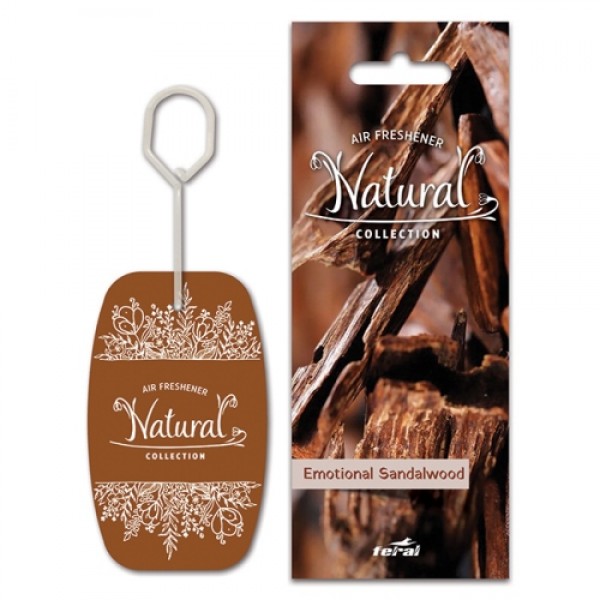 Feral Αρωματικό Αυτοκινήτου Κρεμαστό Natural Collection Sandalwood 1 Τεμάχιο