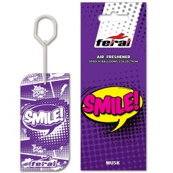 Feral Αρωματικό Αυτοκινήτου Κρεμαστό Speech Collection SMILE 1 Τεμάχιο