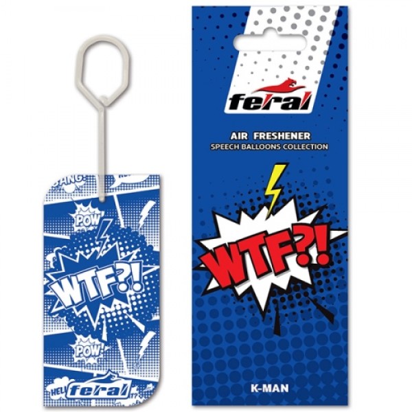 Feral Αρωματικό Αυτοκινήτου Κρεμαστό Speech Collection WTF 1 Τεμάχιο