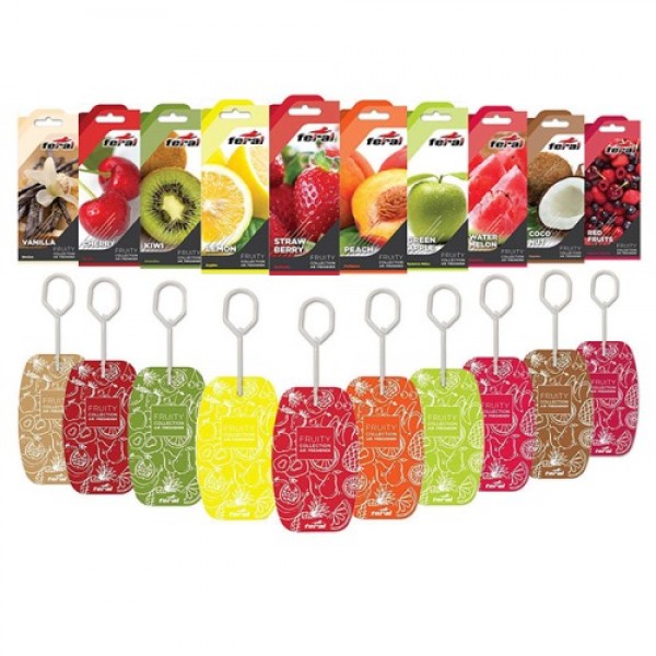 Feral Σετ Αρωματικών Αυτοκινήτου Fruity Collection 10 Τεμάχια