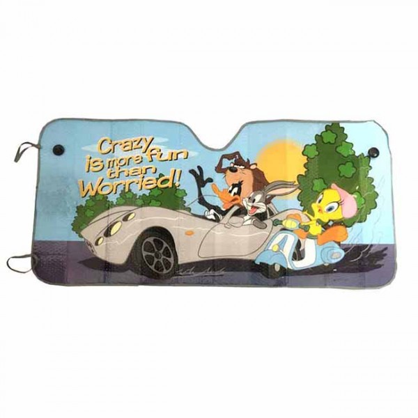 Ηλιοπροστασία Παρμπρίζ Αλουμινίου WB Looney Tunes Crazy More Fun Than Worrie 60x130cm 1 Τεμάχιο Ηλιοπροστασία Παρμπρίζ Αλουμινίου WB Looney Tunes Crazy More Fun Than Worrie 60x130cm 1 Τεμάχιο