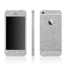 OEM Glitter Diamond Skin για το Apple iPhone 5 - 5S – Ασημί