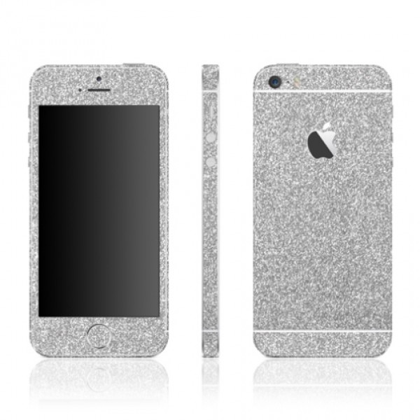OEM Glitter Diamond Skin για το Apple iPhone 5 - 5S – Ασημί