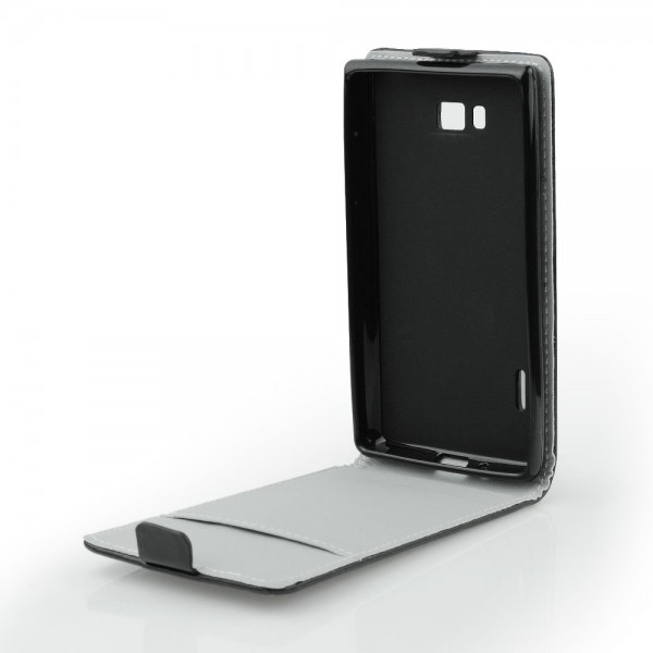 OEM Slim Flip Case Flexi για Alcatel OT-5020D  - Μαύρο