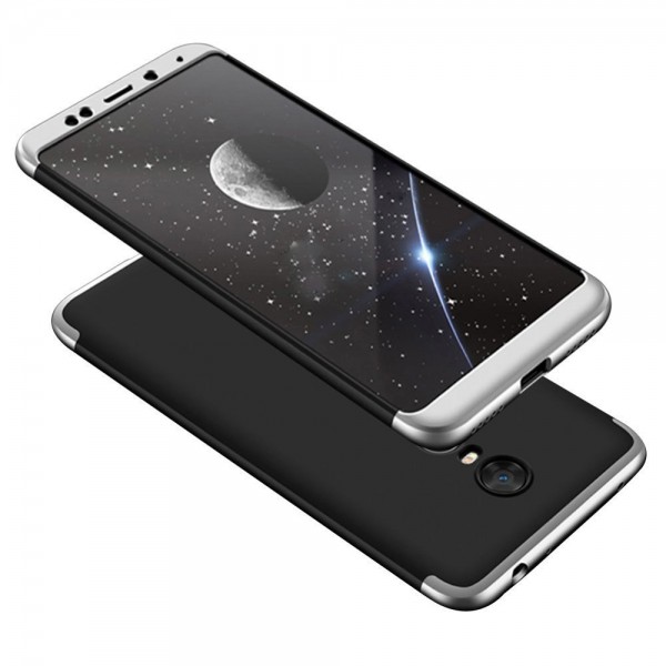 OEM 360ο Matte Full Cover Case για Xiaomi Redmi 5 Plus – Ασημί
