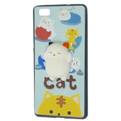 OEM Animal 4D Case Cat για Apple iPhone 7 - 8 – Μπλε