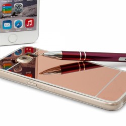 OEM Back Case Mirror TPU για Huawei Y3 II – Rose Gold