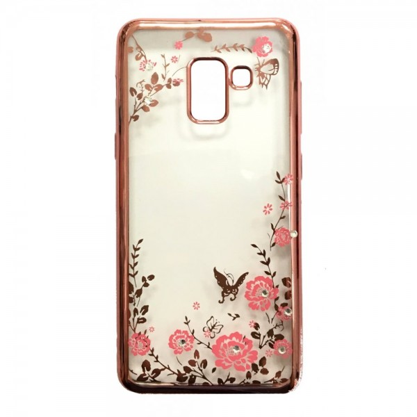 OEM Diamond Garden TPU Case για Samsung Galaxy A8 (2018) – Rose Gold