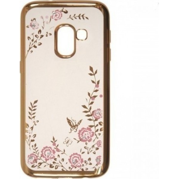 OEM Diamond Garden TPU Case για Samsung Galaxy A8 (2018) – Χρυσό