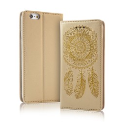 OEM Smart Book Case Dreamcatcher για Apple iPhone 7 - 8 – Χρυσό