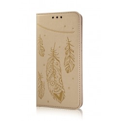 OEM Smart Book Case Plume για Apple iPhone 7 - 8 – Χρυσό