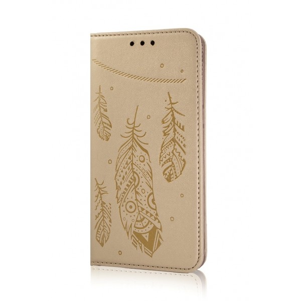 OEM Smart Book Case Plume για Apple iPhone 7 - 8 – Χρυσό