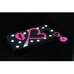 OEM 3D Case Hearts and Lips για Samsung Α320 Galaxy A3 (2017) – Μαύρο