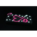 OEM 3D Case Hearts and Lips για Samsung Α510 Galaxy A5 (2016) – Μαύρο