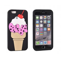 OEM 3D Case Ice Cream with Cherry για Huawei P8 Lite – Μαύρο