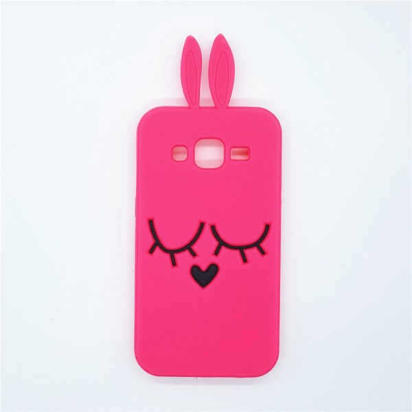 OEM 3D Case with Ears για Samsung A320 Galaxy A3 (2017) – Ροζ