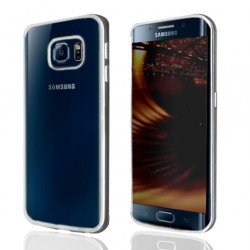 Okkes TPU Fisek για Samsung G925F Galaxy S6 Edge – Ασημί