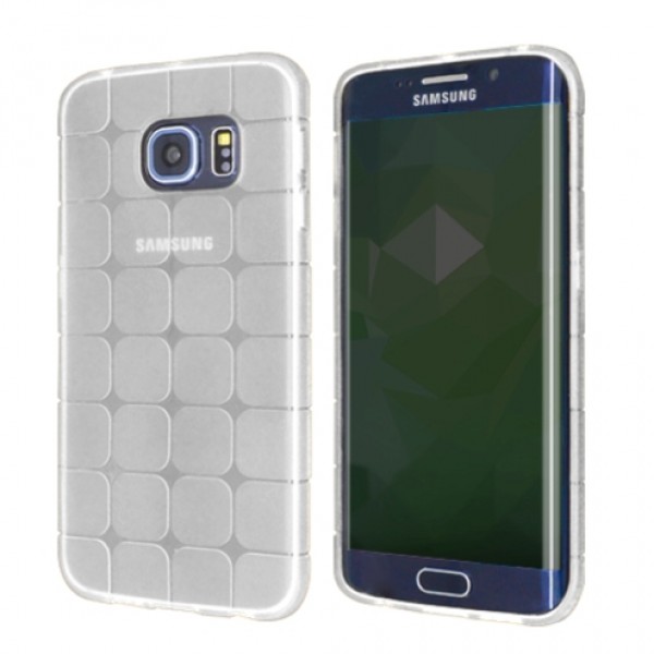 Okkes TPU Square για Samsung G925F Galaxy S6 Edge – Λευκό