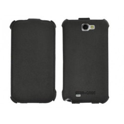 Star Case Flip Roma Classic για Samsung Galaxy Note 2 - Γκρι Σκούρο