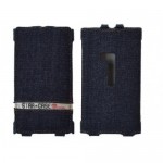 Star Case Flip Roma Jeans Denim για Nokia Lumia 920 - Μπλε